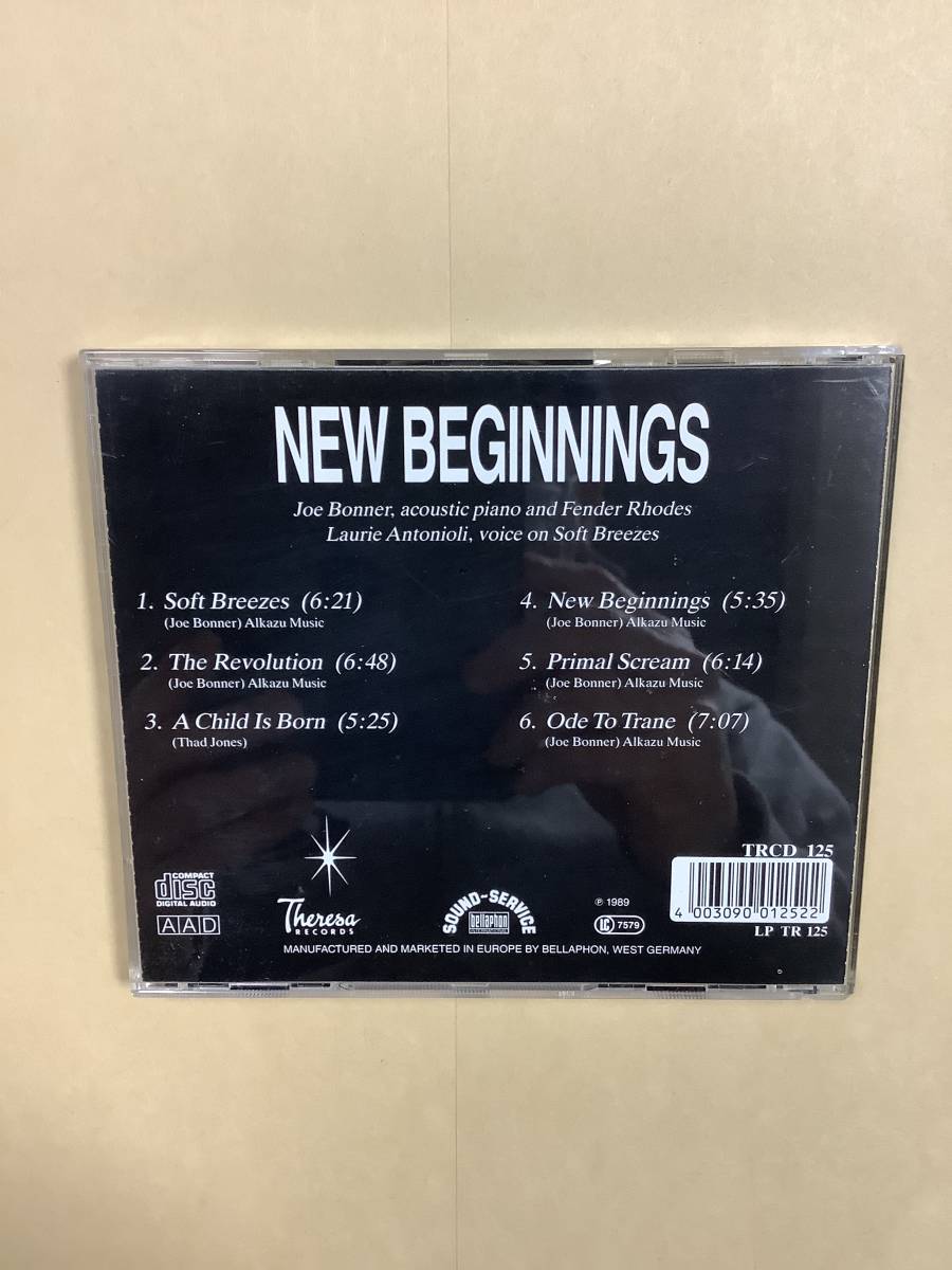 送料無料 JOE BONNER「NEW BEGINNINGS」輸入盤