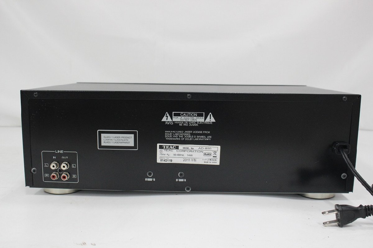 【行董】AZ140BPM39 TEAC ティアック AD-800 CDプレイヤー カセットデッキ 2011年製 オーディオ機器 音響機器_画像2