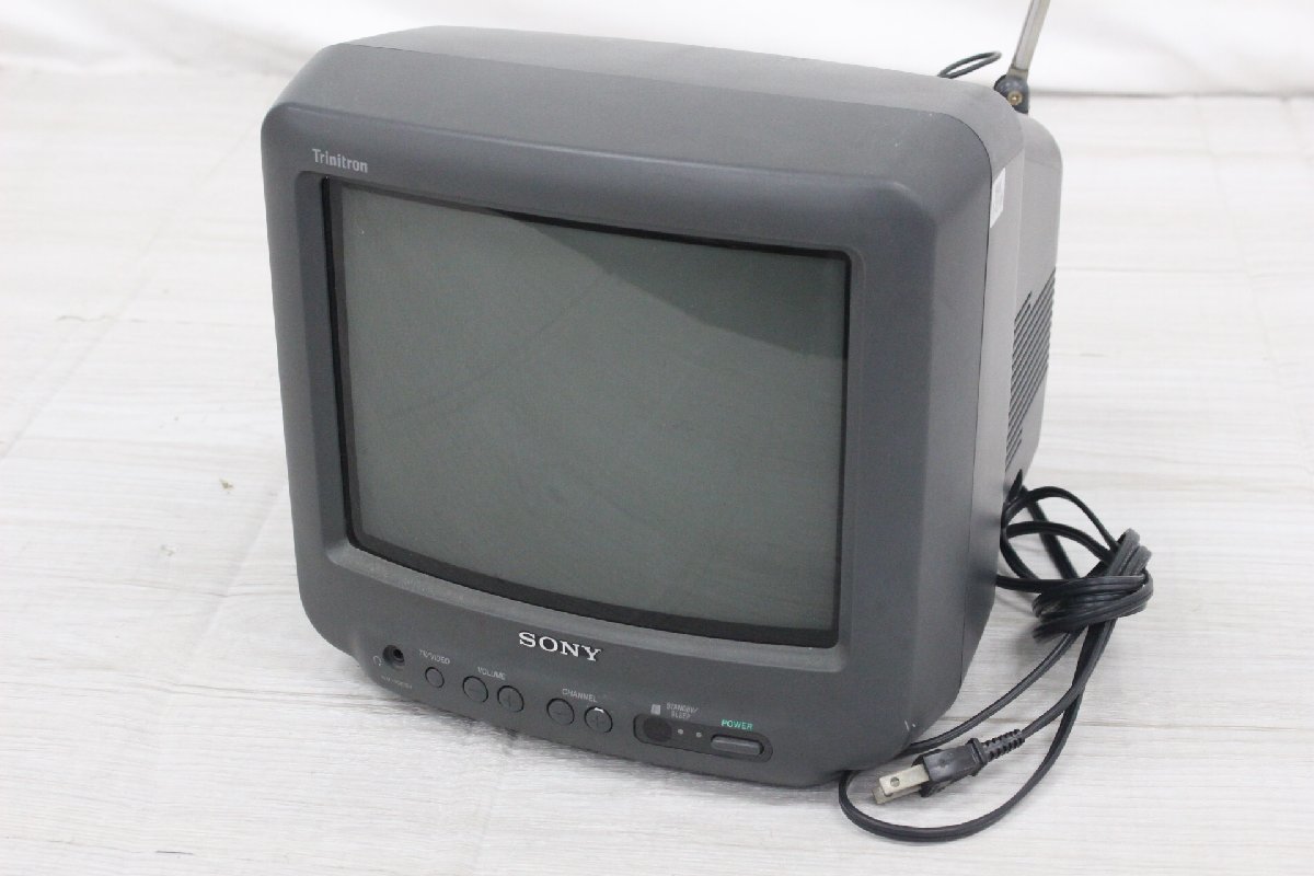 【行董】AC454ABC08 SONY ソニー KV-10DS1 TRINITRON COLOR TV 10型 ブラウン管テレビ 昭和レトロ 94年製 通電のみ確認 ※ゆうパック※_画像1