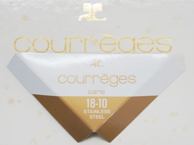 未使用【courreges クレージュ ティータイムセット10pcs】18-10ステンレス スプーン フォーク 専用ケース付 10本セット アサヒ製造_画像7