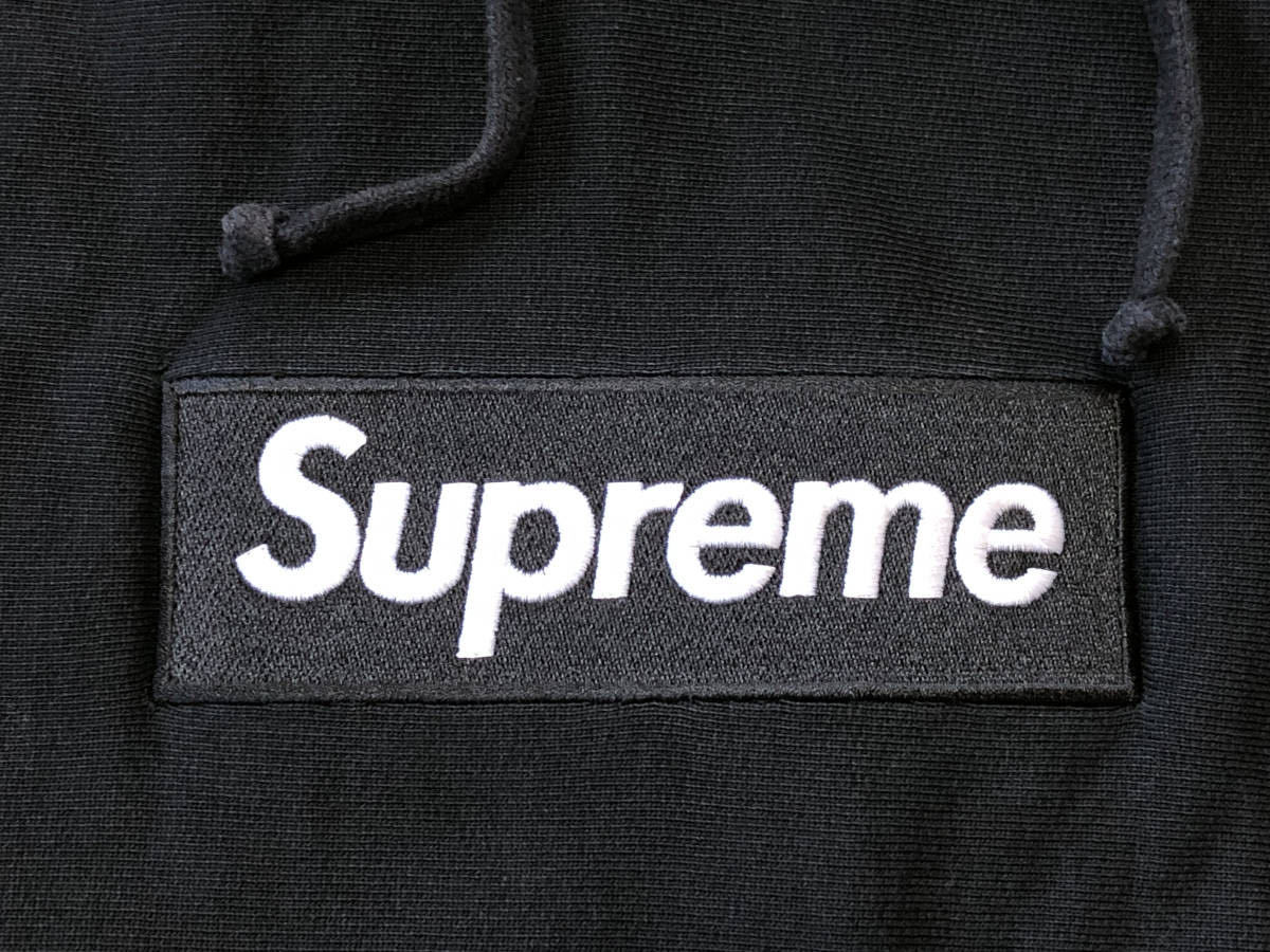 2010年前後 Supreme Box Logo Hooded Sweatshirt Black Size S_画像2