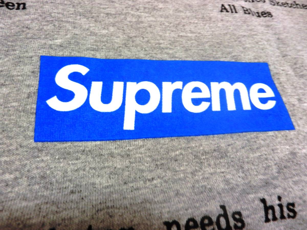 新品 貴重品 半タグ付き SUPREME シュプリーム MILES DAVIS BOX LOGO 2008AW Tシャツ 直営店舗購入正規品 サイズM 未着用_画像3