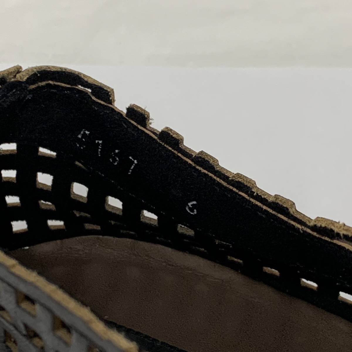 ドルチェアンドガッバーナ DOLCE&GABBANA シューズ レザー 黒 メンズ 靴 5167 6 革靴 現状品 カ4_画像8