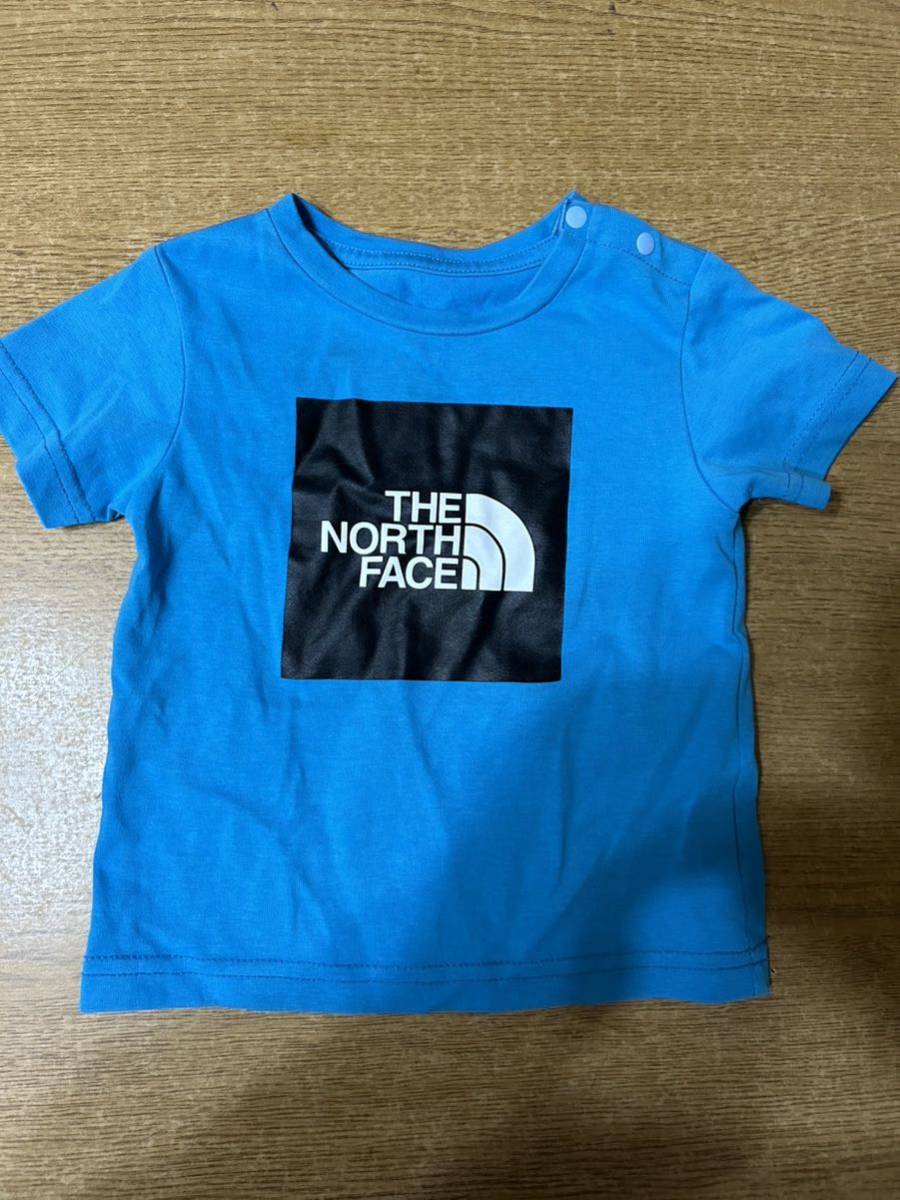 THE NORTH FACE ノースフェイス ザノースフェイス Tシャツロゴ 青　80_画像1