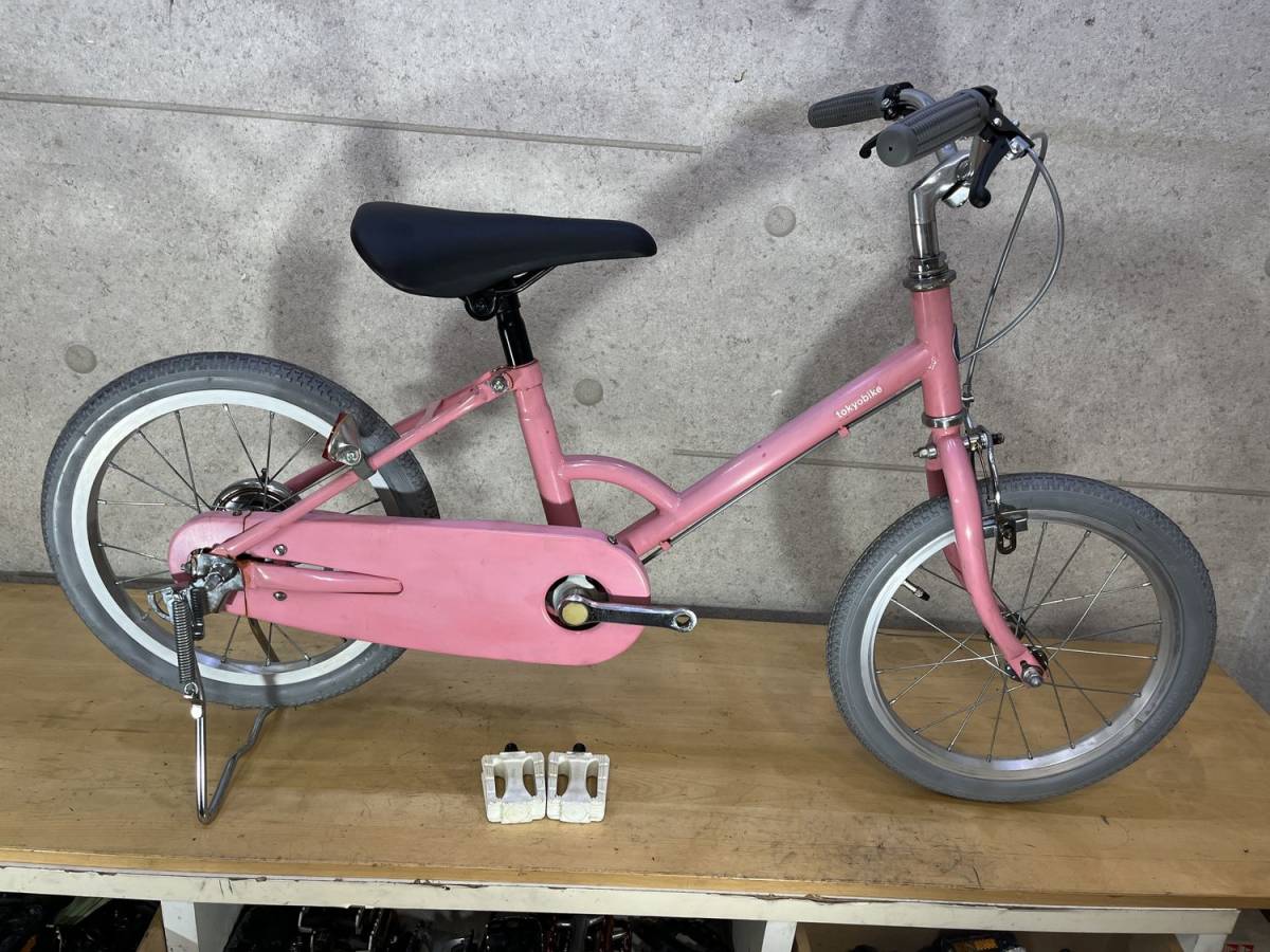 Tokyobike 16インチ　キッズ用　シングル　ピンクカラー_画像1