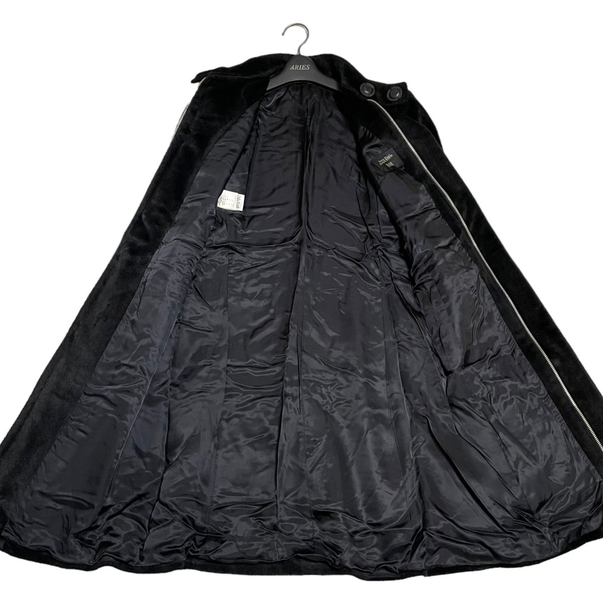 ジャンポールゴルチエ　ベロア　スタンドカラー　ロングコート　オンワード樫山　40　Lサイズ