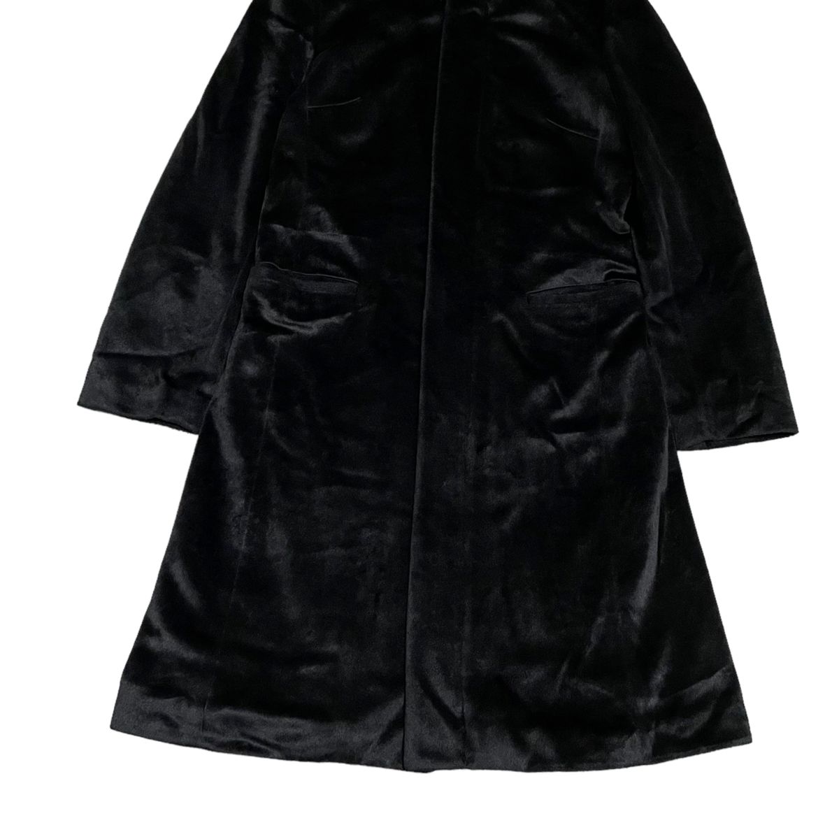 ジャンポールゴルチエ　ベロア　スタンドカラー　ロングコート　オンワード樫山　40　Lサイズ
