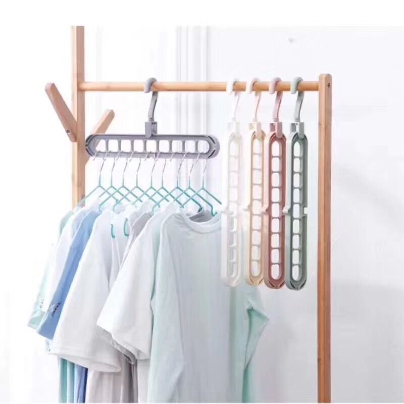 4 pcs set 9 ream hanger 360° hanger space-saving length width both for hanger storage power up hanger strong 4 color clothes hanger closet 