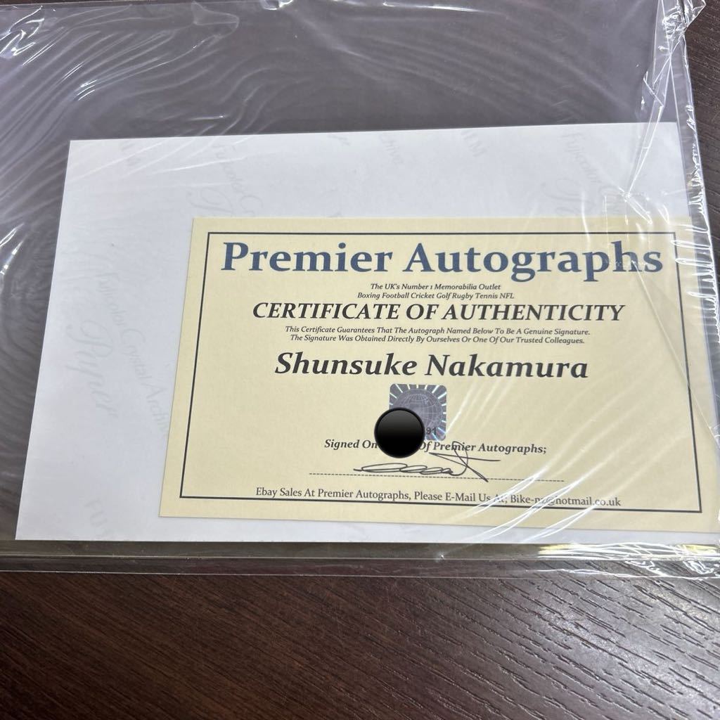 直筆サイン 写真 中村俊輔 プレミアサイン 証明書付き(サイン 直筆サイン 写真 中村俊輔 プレミアサイン 証明書付き(サイン
