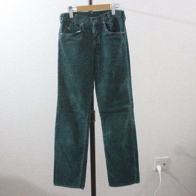 R65 70sビンテージ Levis リーバイス コーデュロイパンツ■1970年代製 表記29インチ グリーン コールテン アメカジ 古着 古着卸 オールド_画像1