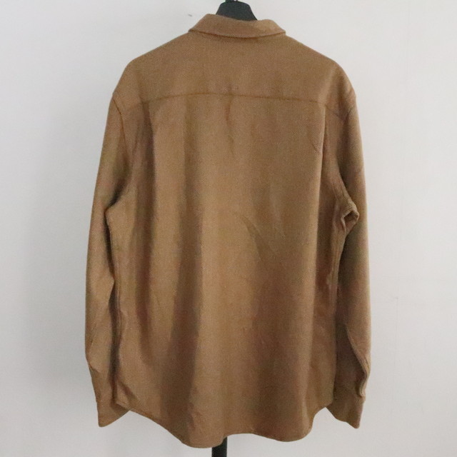 R74 2000年代製 J.CREW ジェイクルー ウールシャツ■00s 表記Lサイズ ボタンダウン ヘリンボーン ブラウン 茶色 アメカジ ストリート _画像2