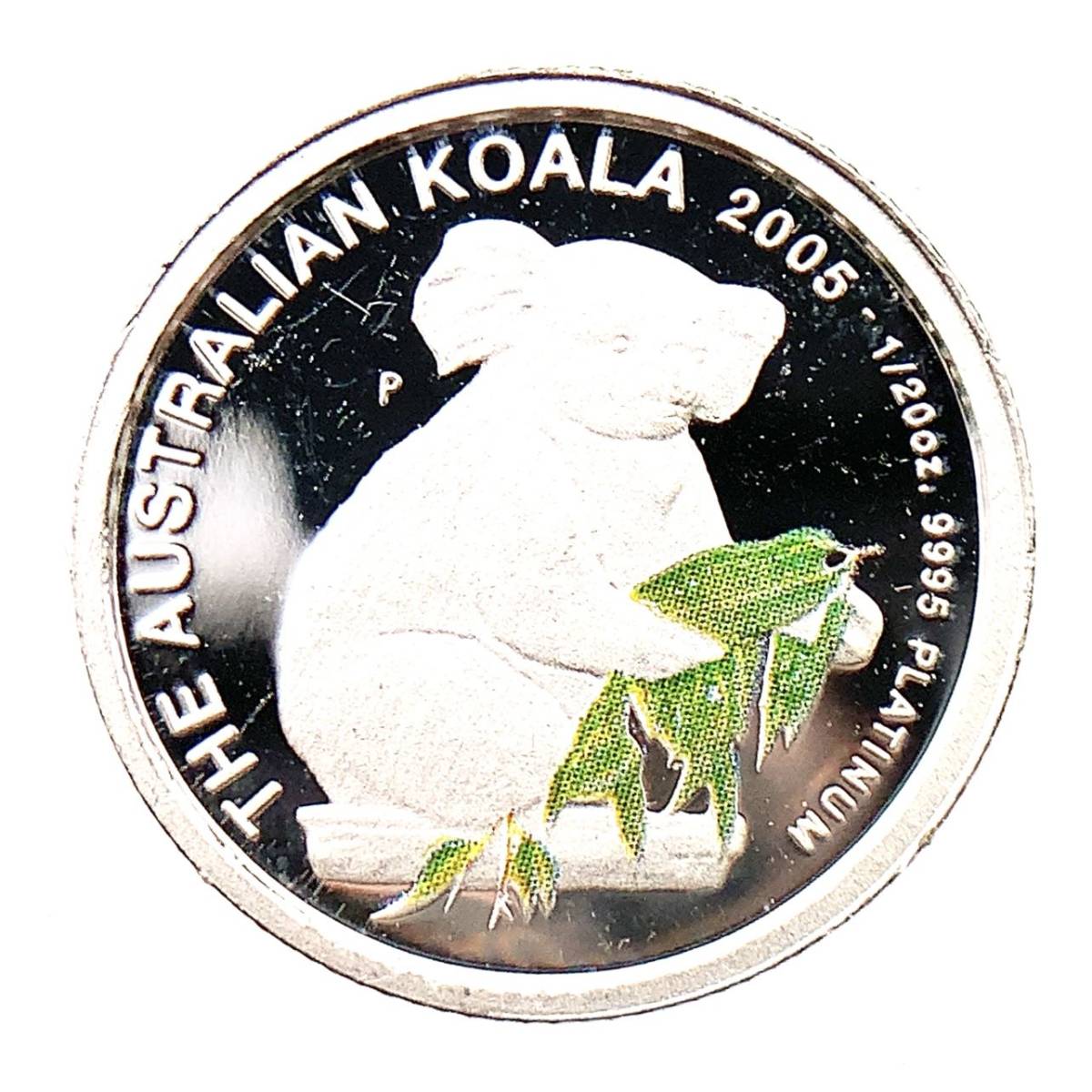コアラ プラチナ貨 オーストラリア カラーコイン 2005年 1.5g プラチナ PT999 コレクション