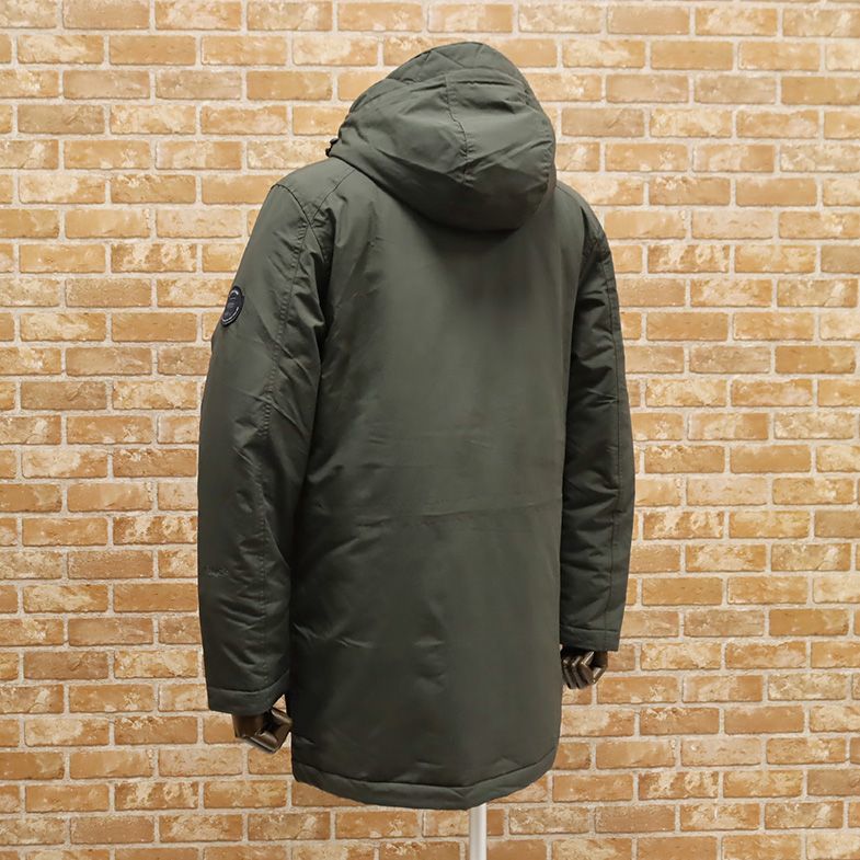 1円/秋冬/G-STAR RAW/XSサイズ/中綿コート VODAN PADDED HHD PARKA D12119-4436 撥水 軽量 ワッペン 新品/カーキ/ft471/_画像2