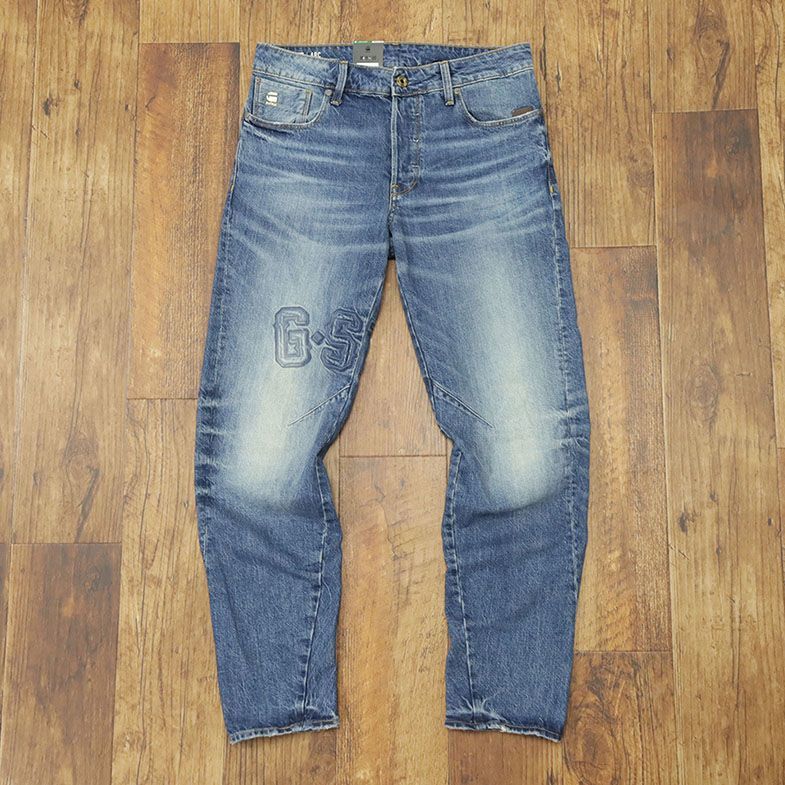 1円/G-STAR RAW/33インチ/美脚デニムパンツ ARC 3D RELAXED TAPERED ART D13411-9785-071 ロゴ ワッペン 新品/青/ブルー/gf475/_画像2