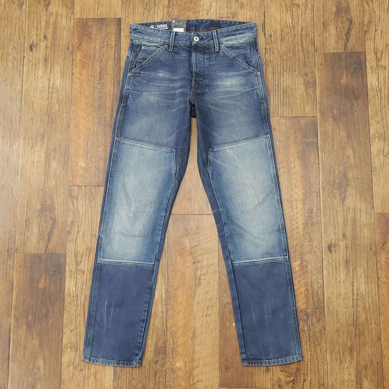 1円/G-STAR RAW/32インチ/デニムパンツ FAEROES STRAIGHT TAPERED PM D11609-9920-071 オーガニック綿 ハリ コシ 新品/紺/ネイビー/gf463/_画像2