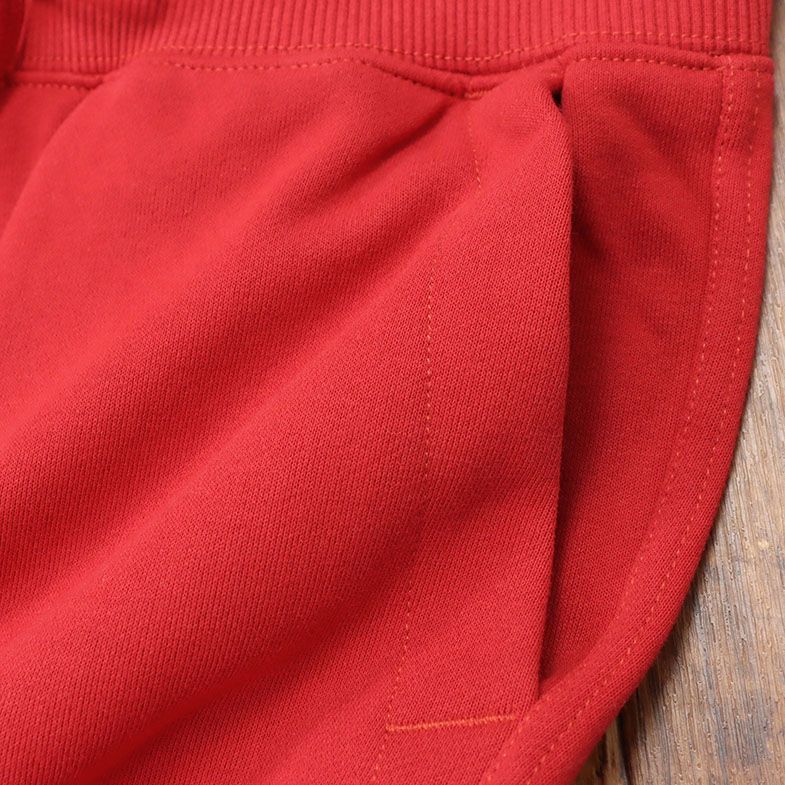 1円/G-STAR RAW/Mサイズ/イージーパンツ CNY SLIM CROPPED SW PANT D11894-A612 スウェット伸縮 サルエル 刺繍 新品/赤/レッド/gf289/_画像6