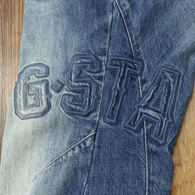 1円/G-STAR RAW/32インチ/美脚デニムパンツ ARC 3D RELAXED TAPERED ART D13411-9785-071 ロゴ ワッペン 新品/青/ブルー/gf475/_画像7