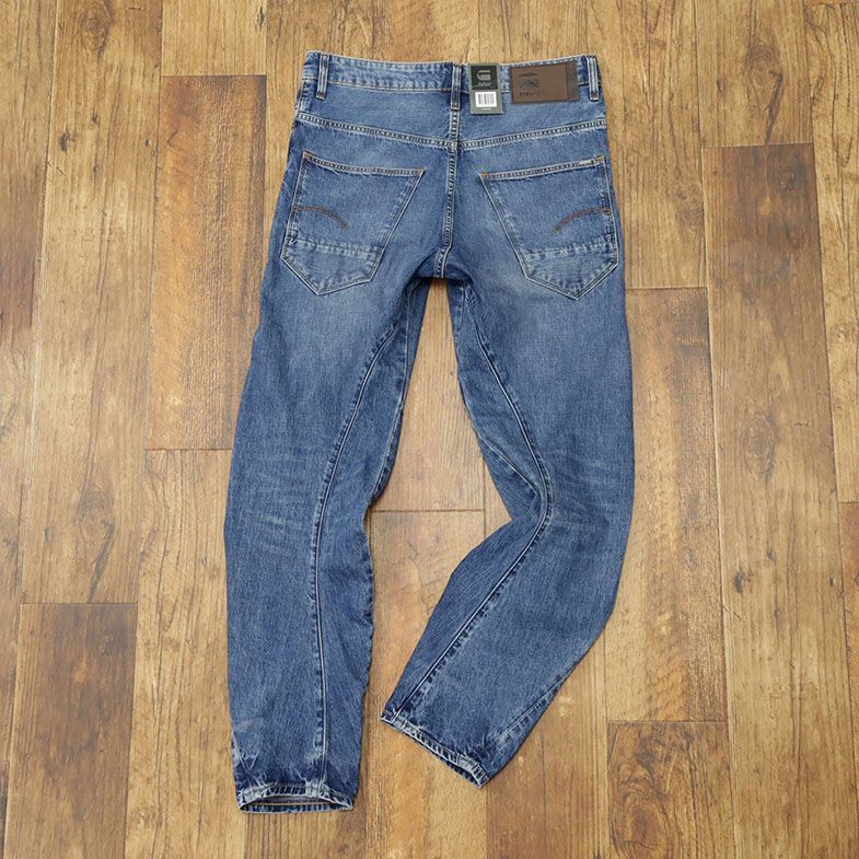 1円/G-STAR RAW/32インチ/美脚デニムパンツ ARC 3D RELAXXED TAPERED D09132-9657-A599 汚し加工 立体裁断 新品/青/ブルー/gf462/_画像3