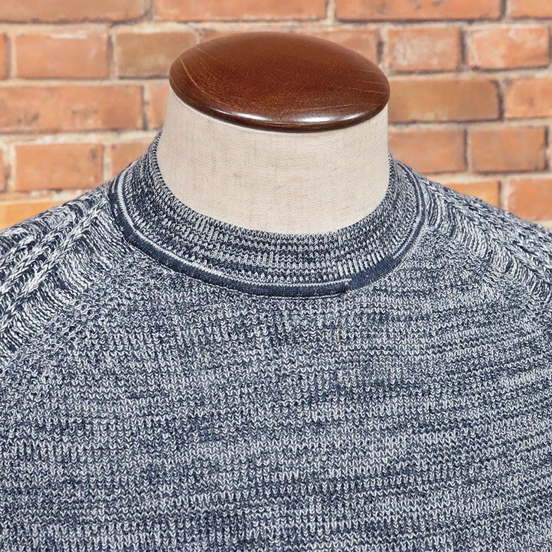 1円/G-STAR RAW/XXSサイズ/丸首ニット MUZAKI R KNIT L/S D15533-6299 ラグラン セーター ハイカジュアル 新品/紺/ネイビー/ia182/_画像3