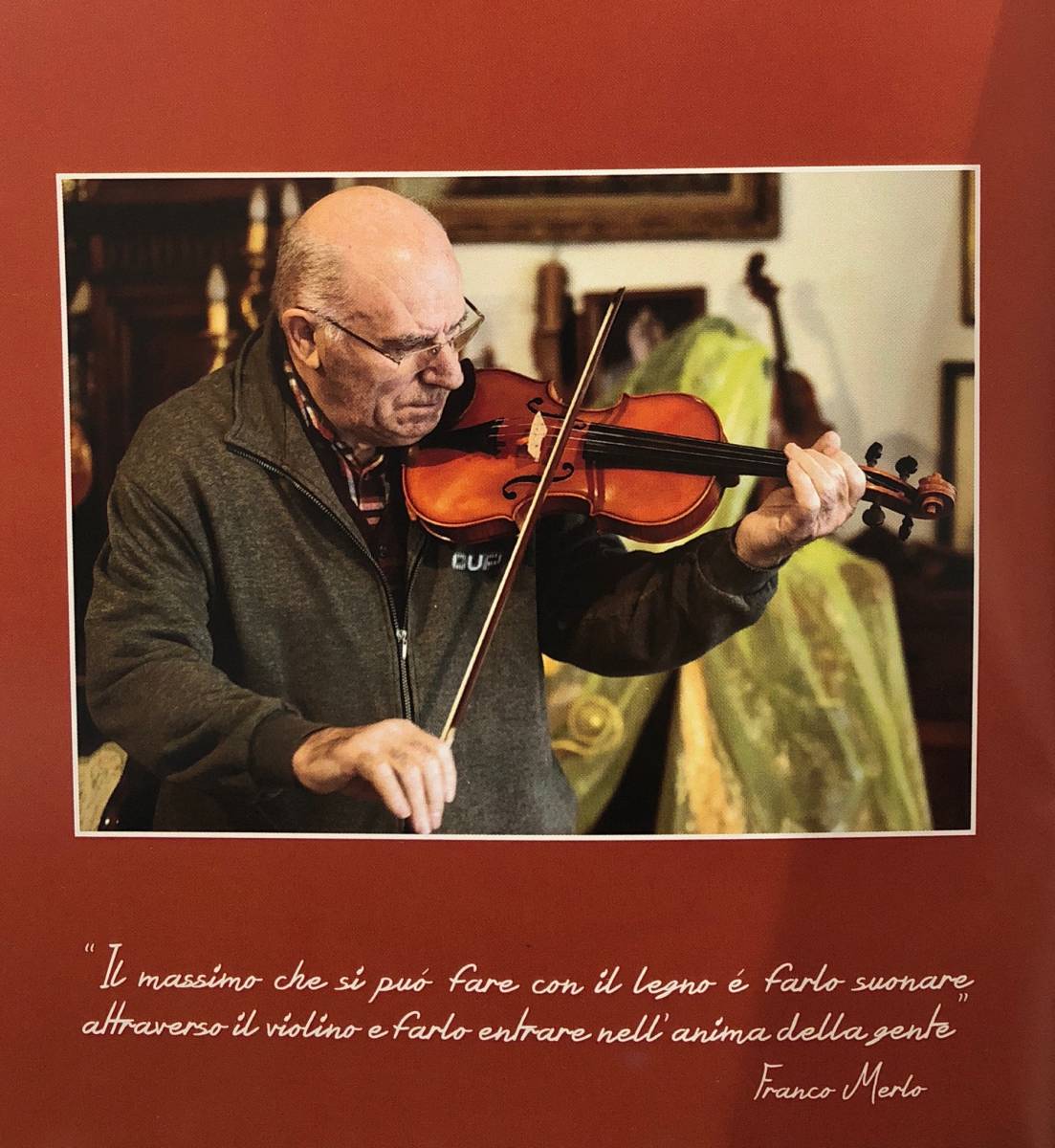  violin Italy made FRANCO MERLO work 4/4 2007 year made made certificate attaching! height sound quality!! auction limitation. special price . exhibit!