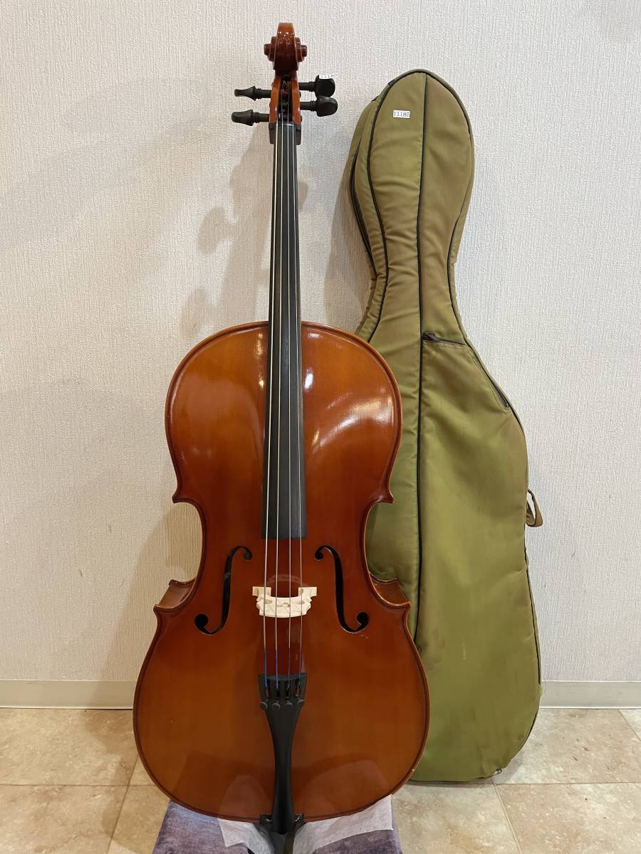  contrabass [ musical instruments shop exhibition ] Suzuki No.72 3/4 1991 year made complete service completed! set price approximately 30 ten thousand jpy degree! Suzuki made wool change ending bow * soft case . attached!!