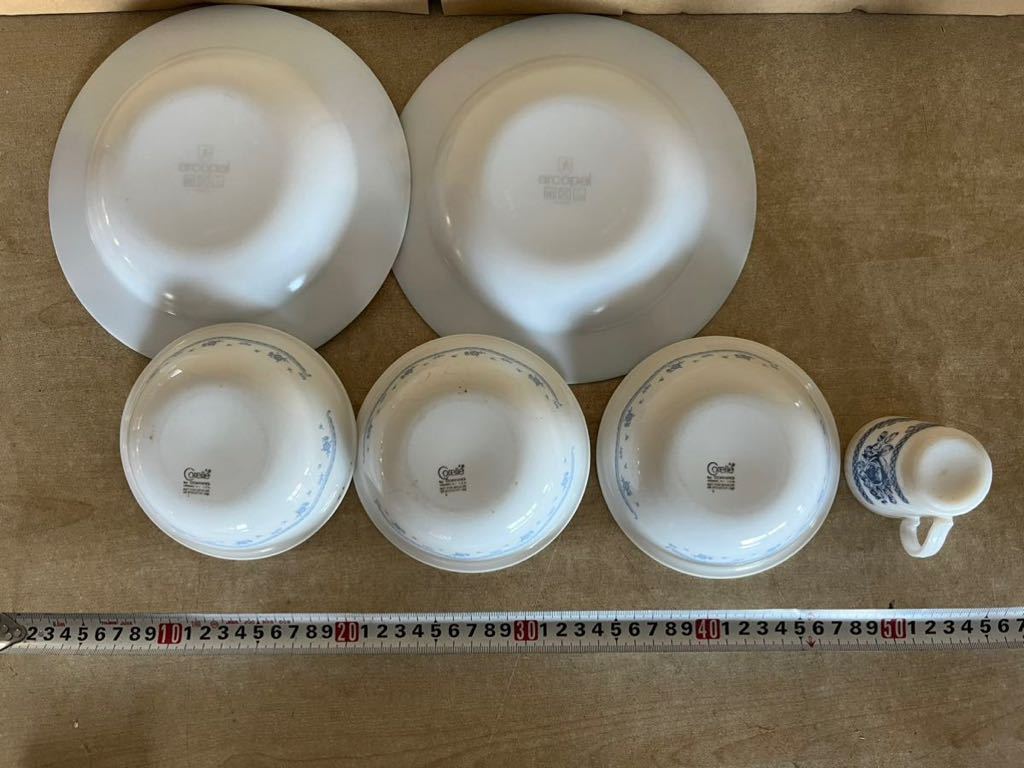 NN1130 コレール 食器 軽量 割れにくい CORELLE サラダボウル 皿 プレート 花柄 まとめて_画像2