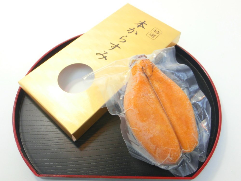 1【Max】日本三大珍味の 『本からすみ』約100-105g 高級食材 前菜や八寸に最適 1円スタート_チーズのようコクが特徴です