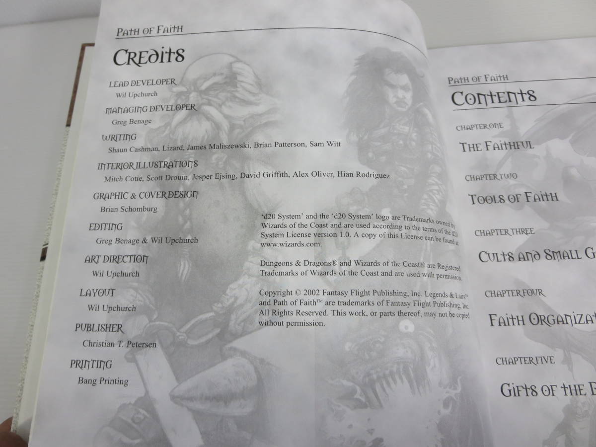 LEGENDS & LAIRS：PATH OF FAITH　※本文ワレ気味の箇所あり　 Fantasy Flight　TRPG_画像4