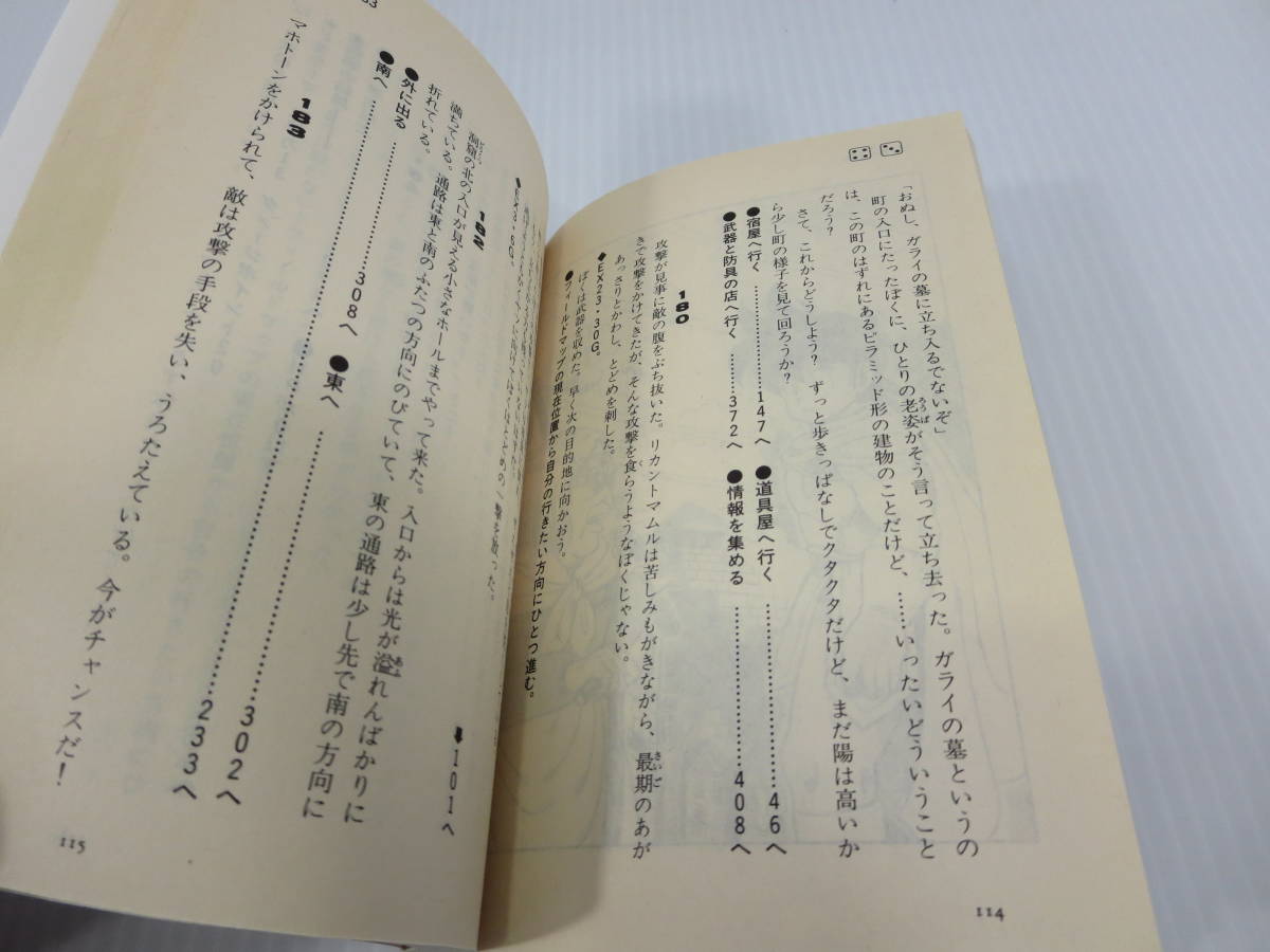 ゲームブック ドラゴンクエスト 上下巻 2冊セット　蘇るロト英雄伝説 / 死闘!竜王の島 エニックス文庫_画像5