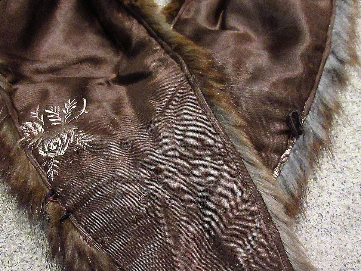  Vintage ~50\'s* mink fur tippet tea *231228i8-mfl lady's fur muffler stole Brown 