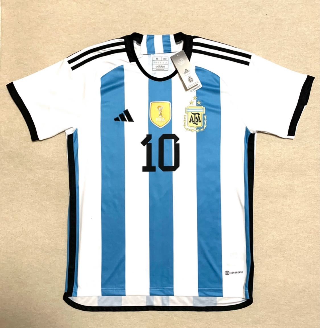 新品　訳ありカタールワールドカップ2022 アルゼンチン代表優勝記念メッシユニフォーム_画像2
