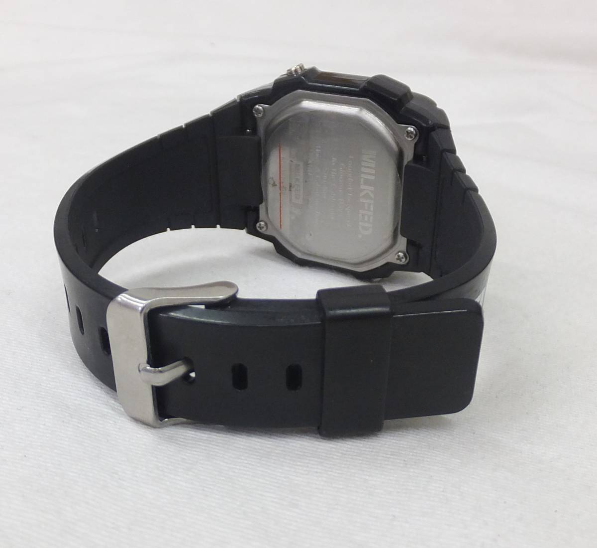 【中古動作品】★MILKFED. DIGITAL WATCH BLACK ミルクフェド デジタル ウォッチ 腕時計_画像8