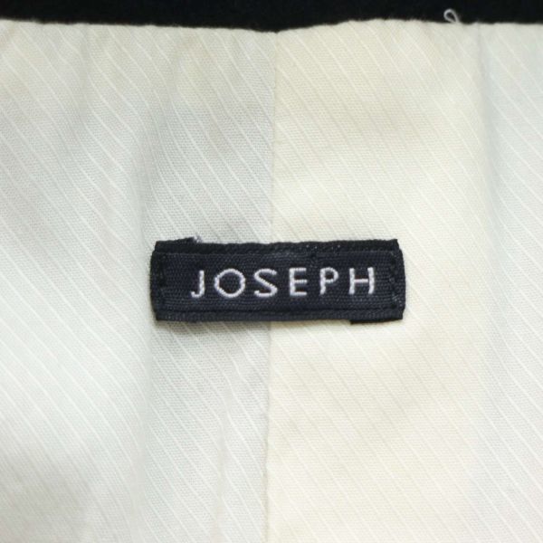 JOSEPH ジョセフ 秋冬 金ボタン♪ メルトン ウール ダブル コート Sz.36　レディース 黒 ポーランド製　K3T01135_B#N_画像6