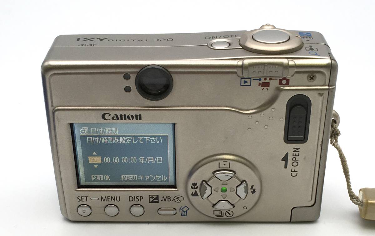 7718K☆Canon キャノン コンパクトデジタルカメラ IXY DIGITAL 320 CFカード無し PC1037 オリンパス FE-320 おまとめ_画像6