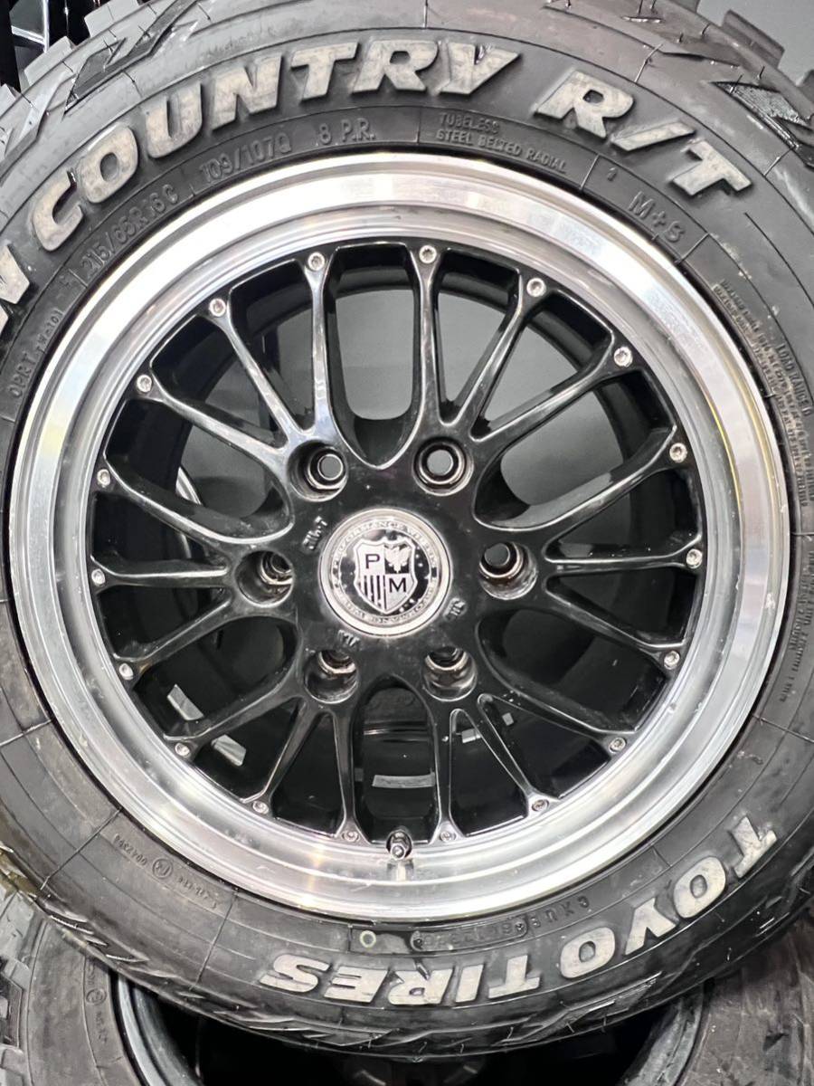 送料無料 中古品ホイールセット(ST16545) TOYO OPEN COUNTRV R/T 215/65R16 4本 マッドタイヤ ハイエース等におススメの画像5