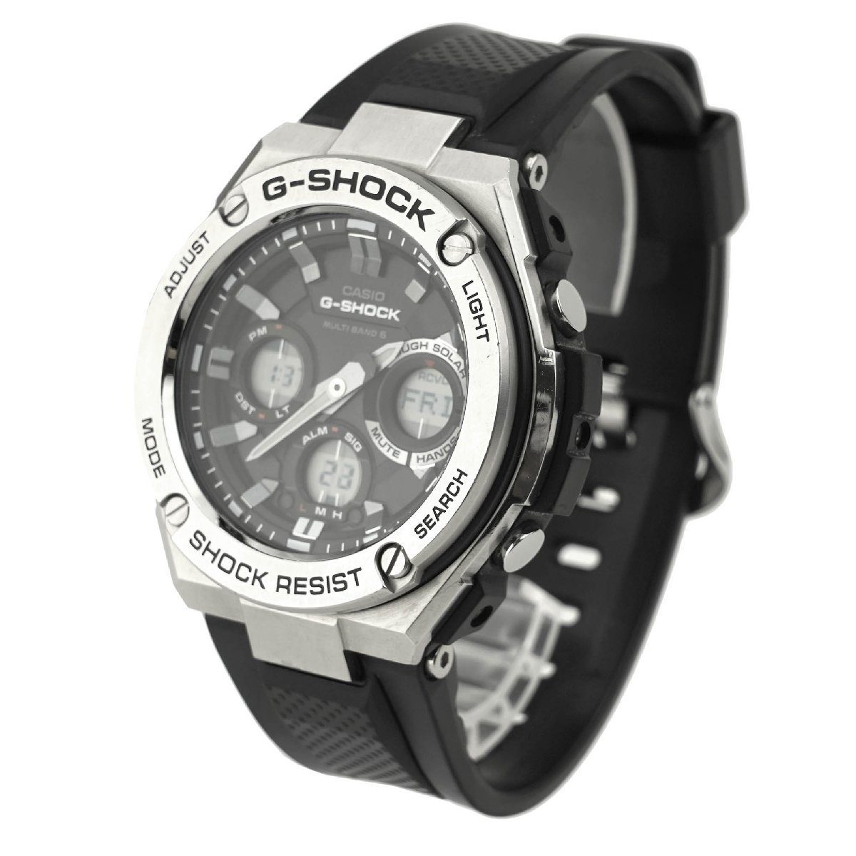 CASIO (カシオ) G-SHOCK GST-W110-1AJF G-STEEL 電波ソーラー 箱・保証書あり (K-I9045)_画像3