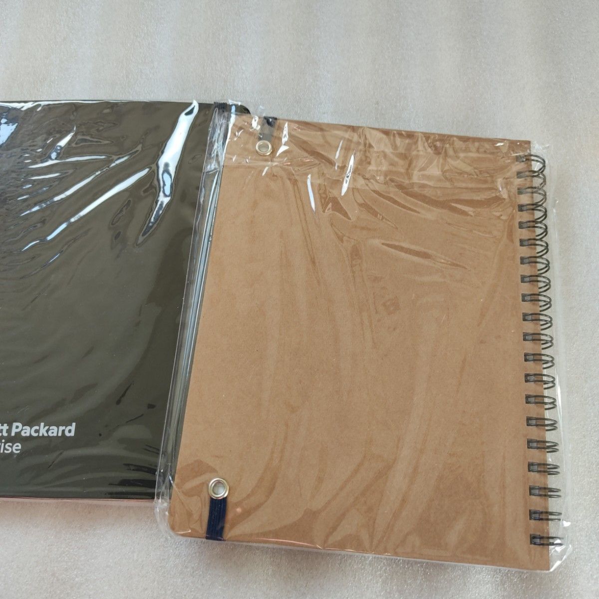 ヒューレッドパッカードHP企業ノベルティ企業ロゴ付きノートノートブックメモ帳バンド付き2冊セットカードケース