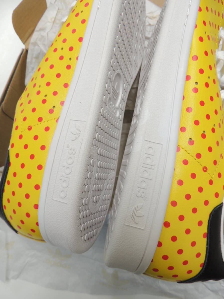 ◆ 新品 29cm 国内正規 アディダス ADIDAS ORIGINALS X PHARRELL WILLIAMS STAN SMITH YELLOW POLKA DOT ファレル コラボ スタンスミス_画像6