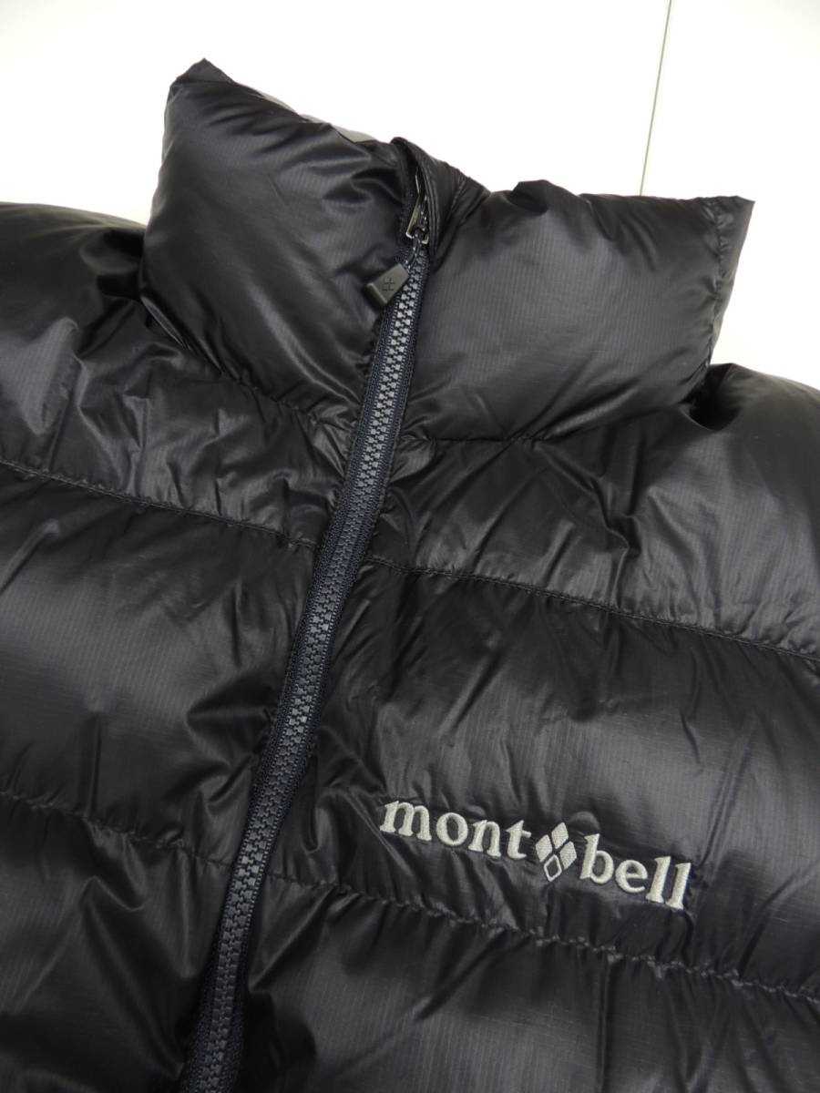 ◆ 美品 Sサイズ 定価22000円 モンベル MONT-BELL 800フィル アルパイン ダウン ジャケット 黒 ブラック メンズ 1101426_画像6