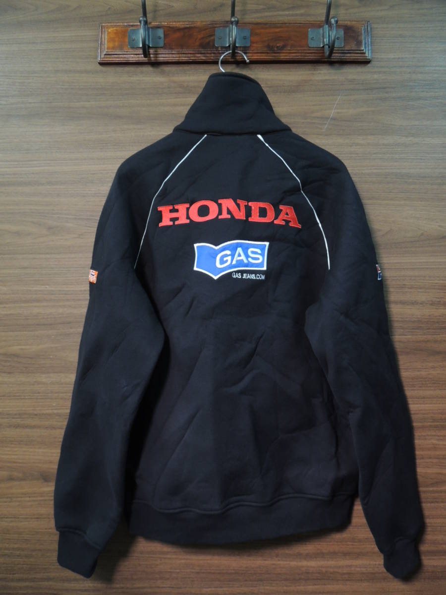 ★ 新品 ガス GAS HONDA RACING コラボ イタリア製 NSP100 HRC CHASE HONDA TROPHY STREET SWEAT ジップ スウェット ジャケット L _画像2