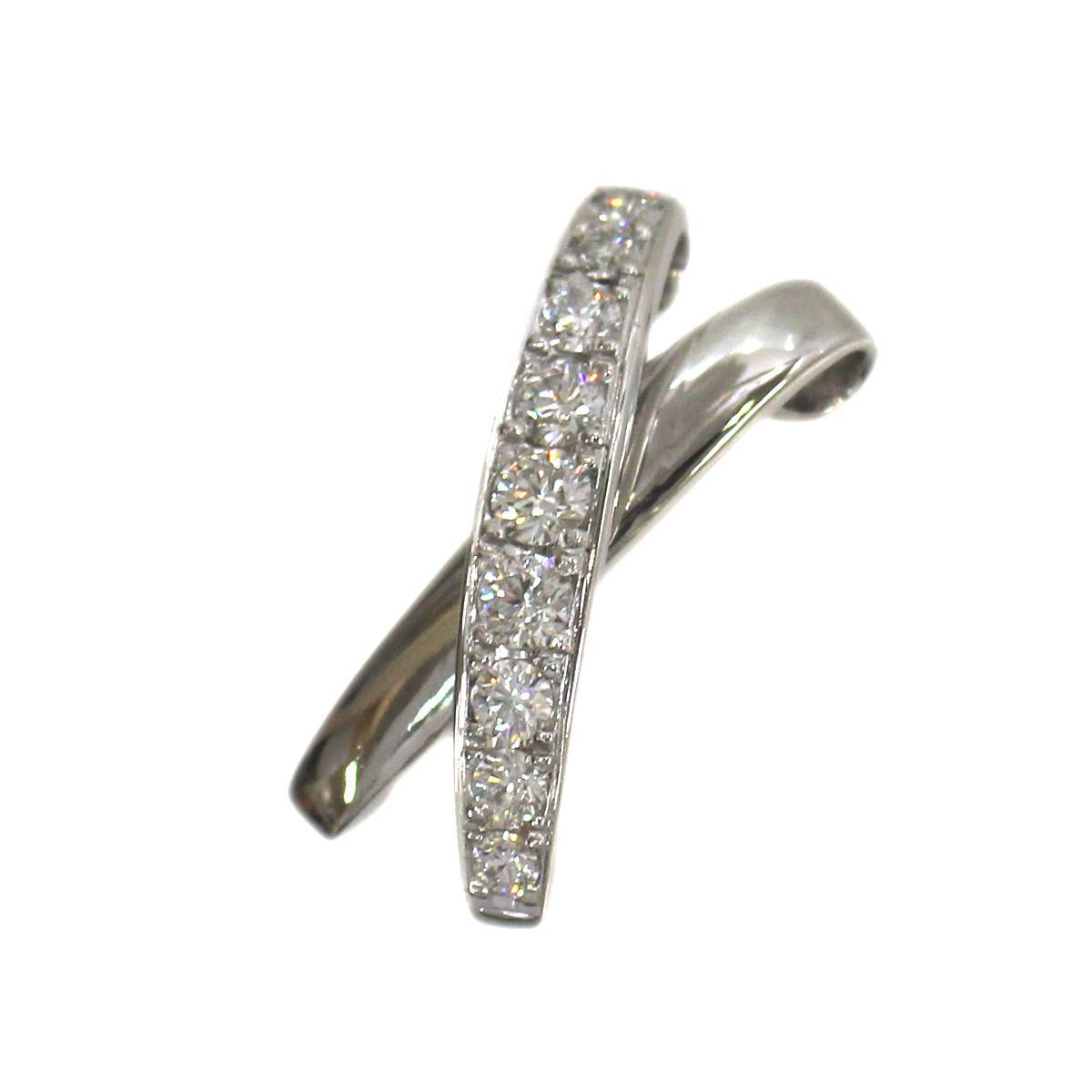 【即納】 5.2g 0.60ct トップ ペンダント モチーフ X エックス ダイヤ プラチナ Pt900 KA Aランク 磨き仕上げ品 ダイヤモンド