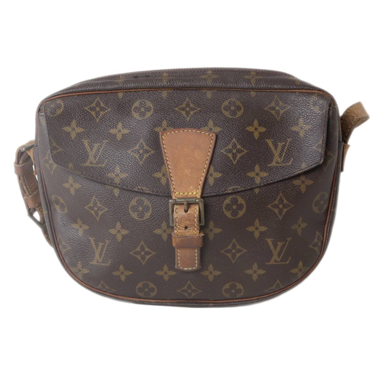 【ポケットベタ・ショルダー劣化大】 LOUIS VUITTON ルイヴィトン ジュヌ・フィーユ ショルダーバッグ モノグラム M51226 NT Dランク_画像2