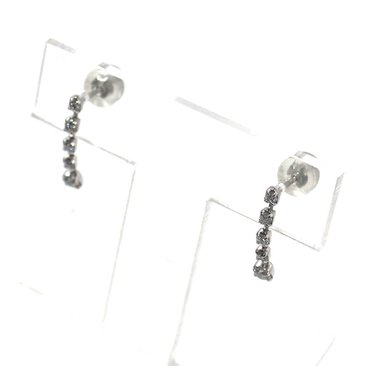 【冬バーゲン★特別送料無料!】 Pt900/プラチナ900 ダイヤモンドピアス 0.30ct FS 磨き仕上げ品 Aランク プラチナ台