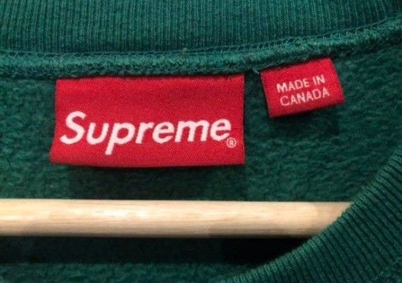 Supreme アーチロゴ クルーネック スウェット グリーン Mサイズ Supreme アーチロゴ クルーネック スウェット グリーン Mサイズ