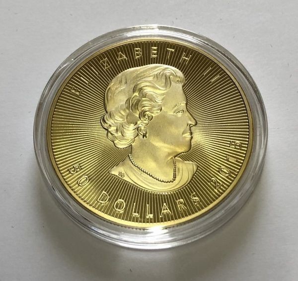エリザベスⅡ メイプルリーフ金貨 カナダ ゴールド コイン メダル_画像1