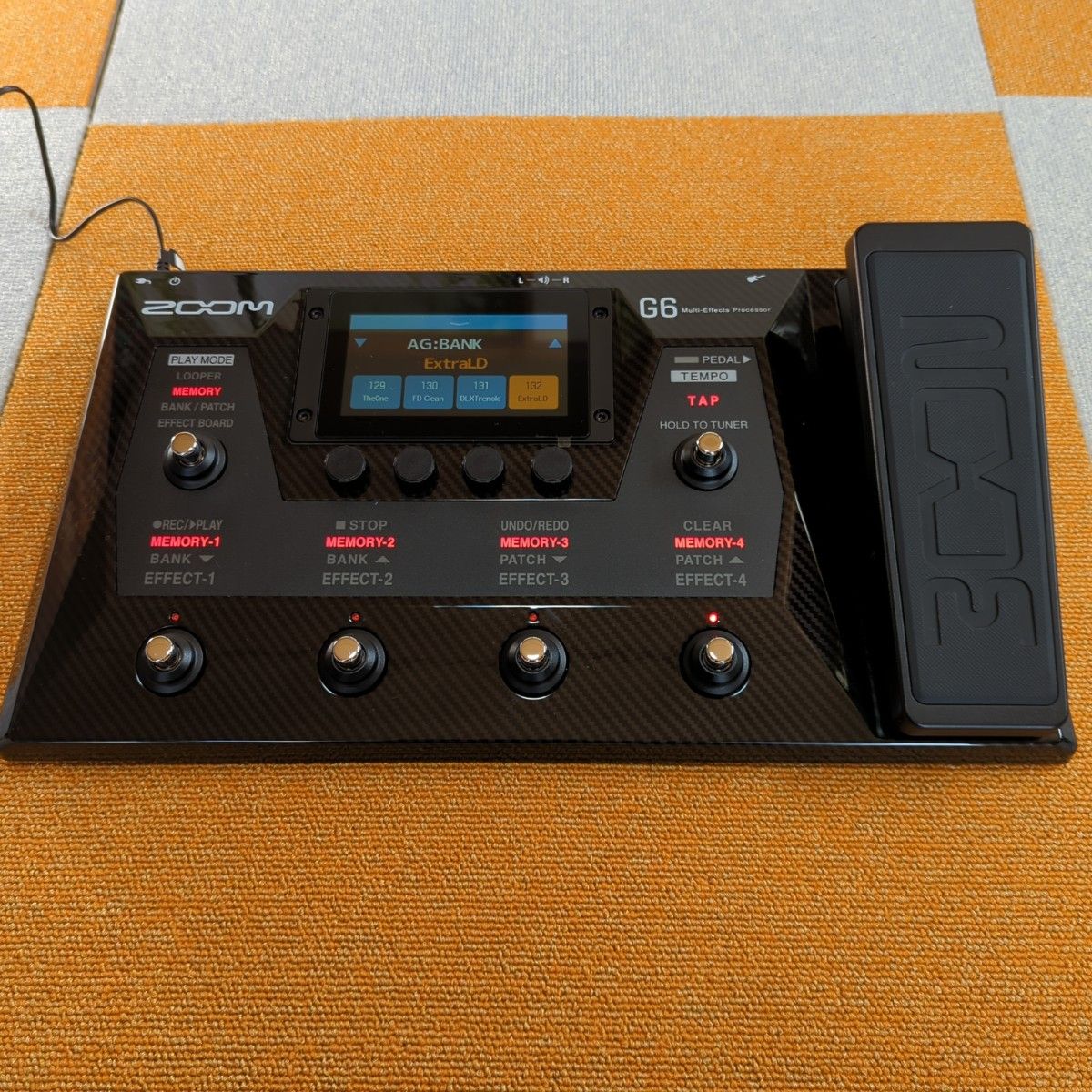 ZOOM g6 マルチエフェクター 別売ケースCBG-5nセミハードケース ZOOM g6 マルチエフェクター 別売ケースCBG-5nセミハードケース