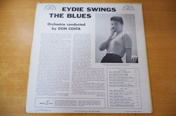 P2-268＜LP/サイン入/US盤/美盤＞ イーディ・ゴーメ Eydie Gorme / Eydie Swings The Blues_画像2