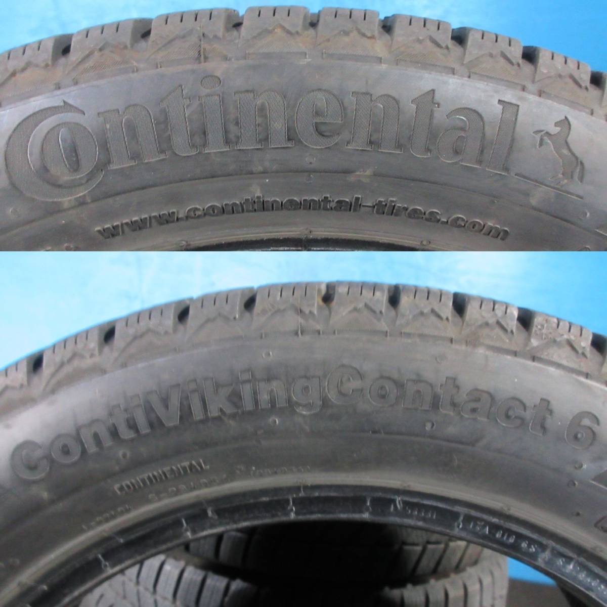 18年製 コンチネンタル コンチバイキングコンタクト Continental ContivikingContact6 155/65R14 75T 4本 №06815C 室内保管 冬タイヤ_画像10