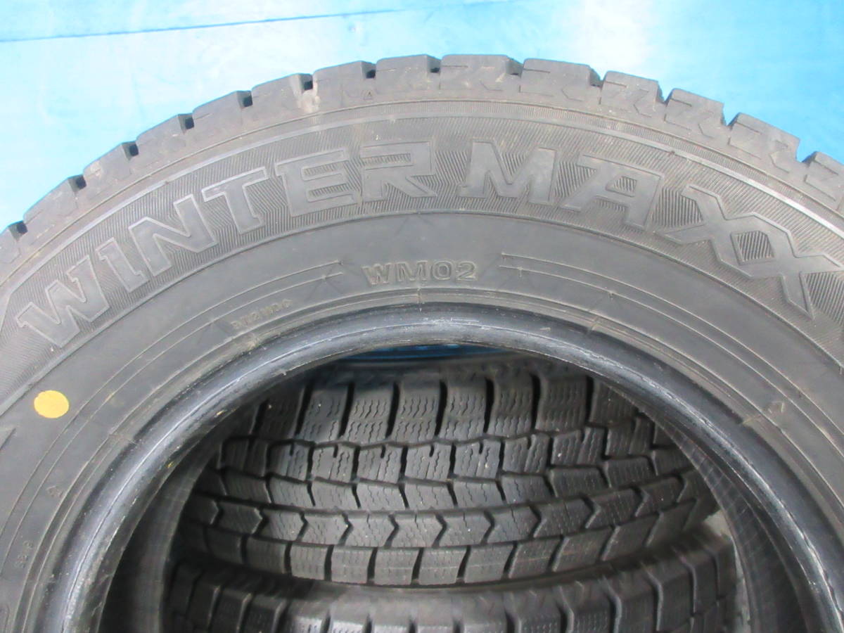 残溝80％ 2019年製 ダンロップ ウインターマックス DUNLOP WINTERMAXX WM02 155/80R13 79Q 4本 №06777G 室内保管 スタッドレス 冬タイヤ_画像8