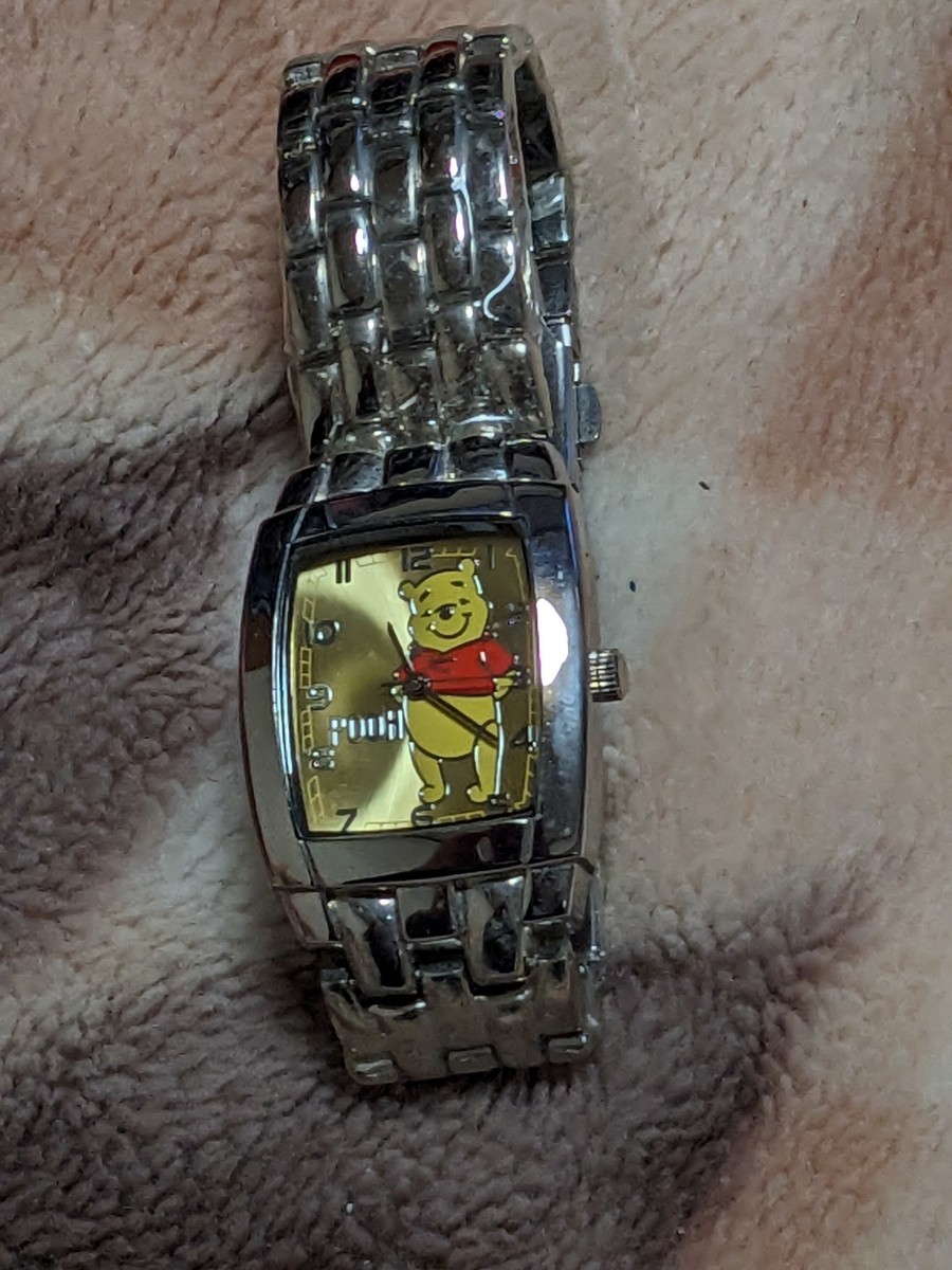  Winnie The Pooh wristwatch Disney beautiful goods unused lady's box none operation not yet verification 